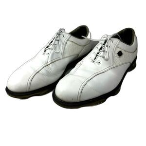 Footjoy Dryjoys White Leather Opti Flex 2 Golf Cleat Shoes - Men 11.5 W
